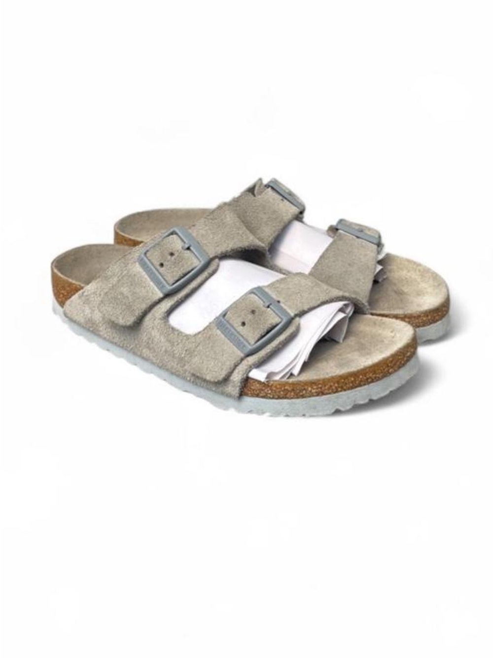 Birkenstock Arizona Stone Coin Suede Soft Footbed Sandals EU 36 Women’s 5 Narrow
